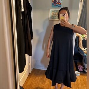 Comme des Garcons Black Midi Dress
